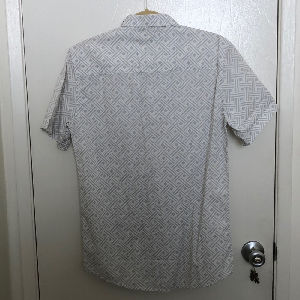New Look Gray Patterned Collared Shirt - Picture 3 of 3